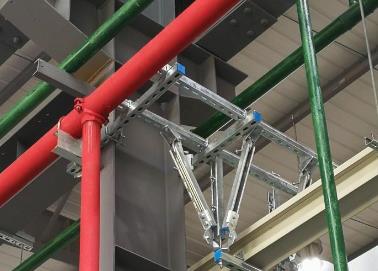 乐山市该抗震支架的整体式支吊架结构协调性好